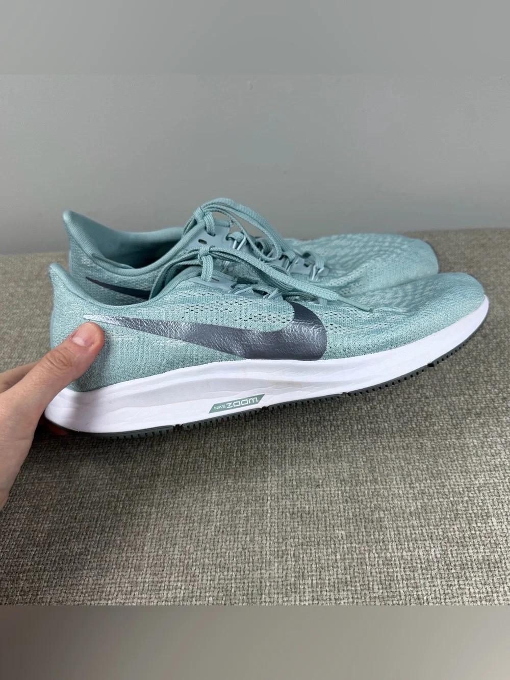 Nike Air Zoom Pegasus 36 Running Sneakers Ocean Cube Women AQ2210 Lace Up Size 9